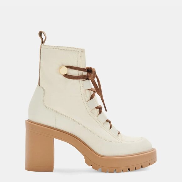 Celida Boots Off-White Nylon - Picture 4 of 5